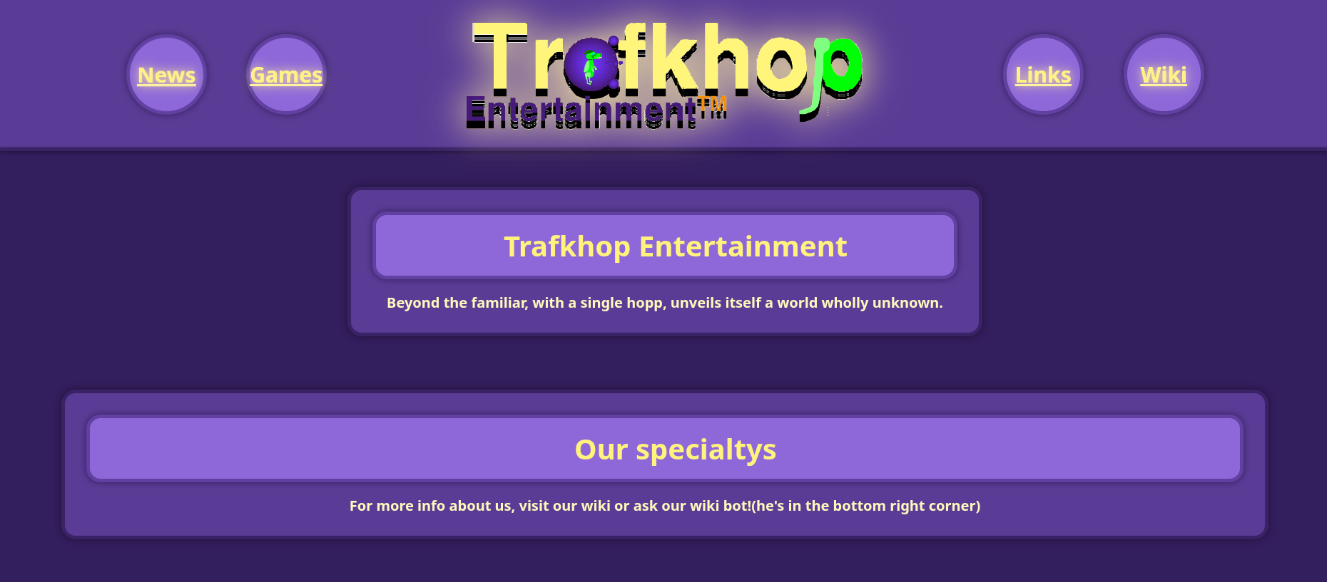 changes index from a news page into a introdicion page